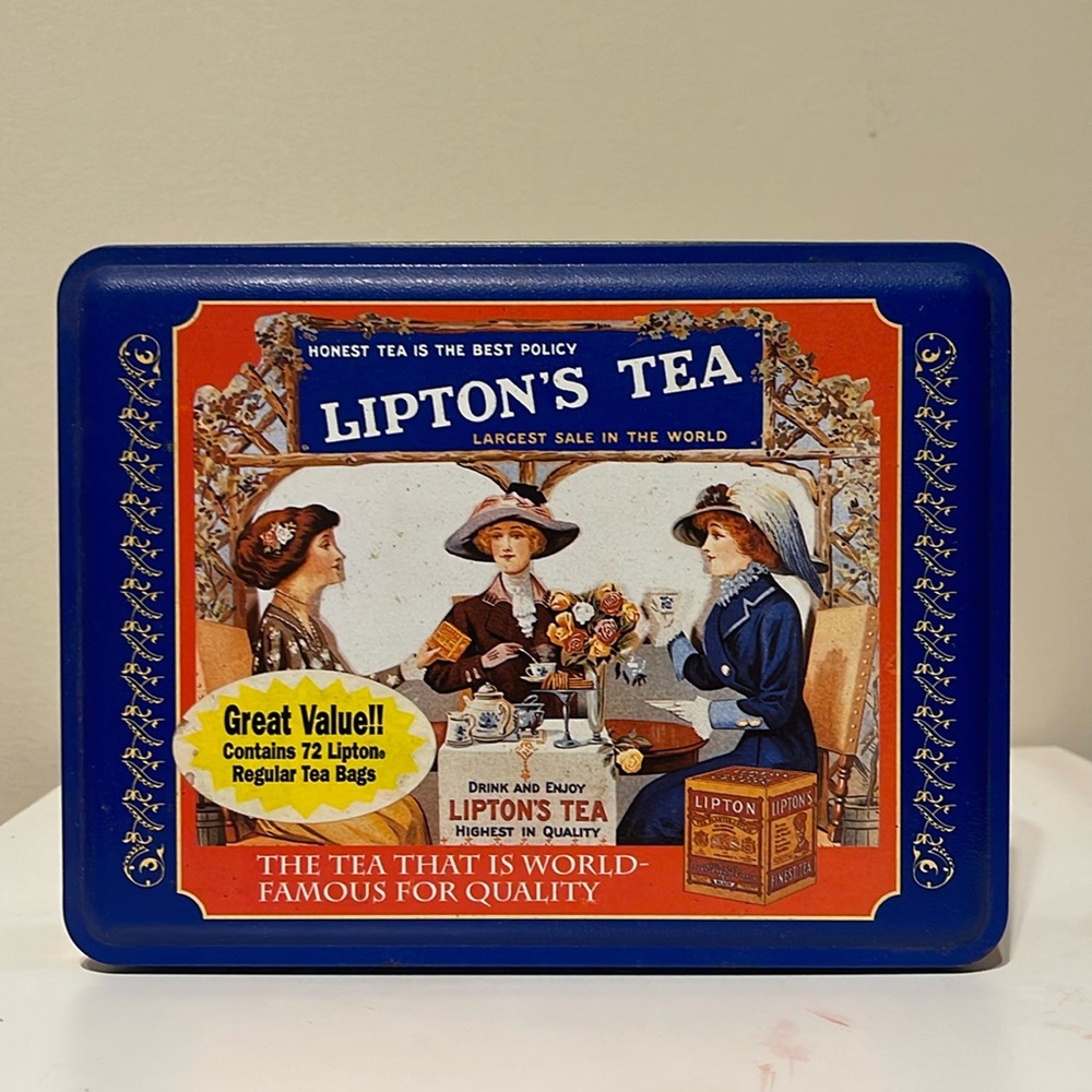 🫖☕️Limited Edition Vintage Lipton's Tea Nostalgic Tin☕️